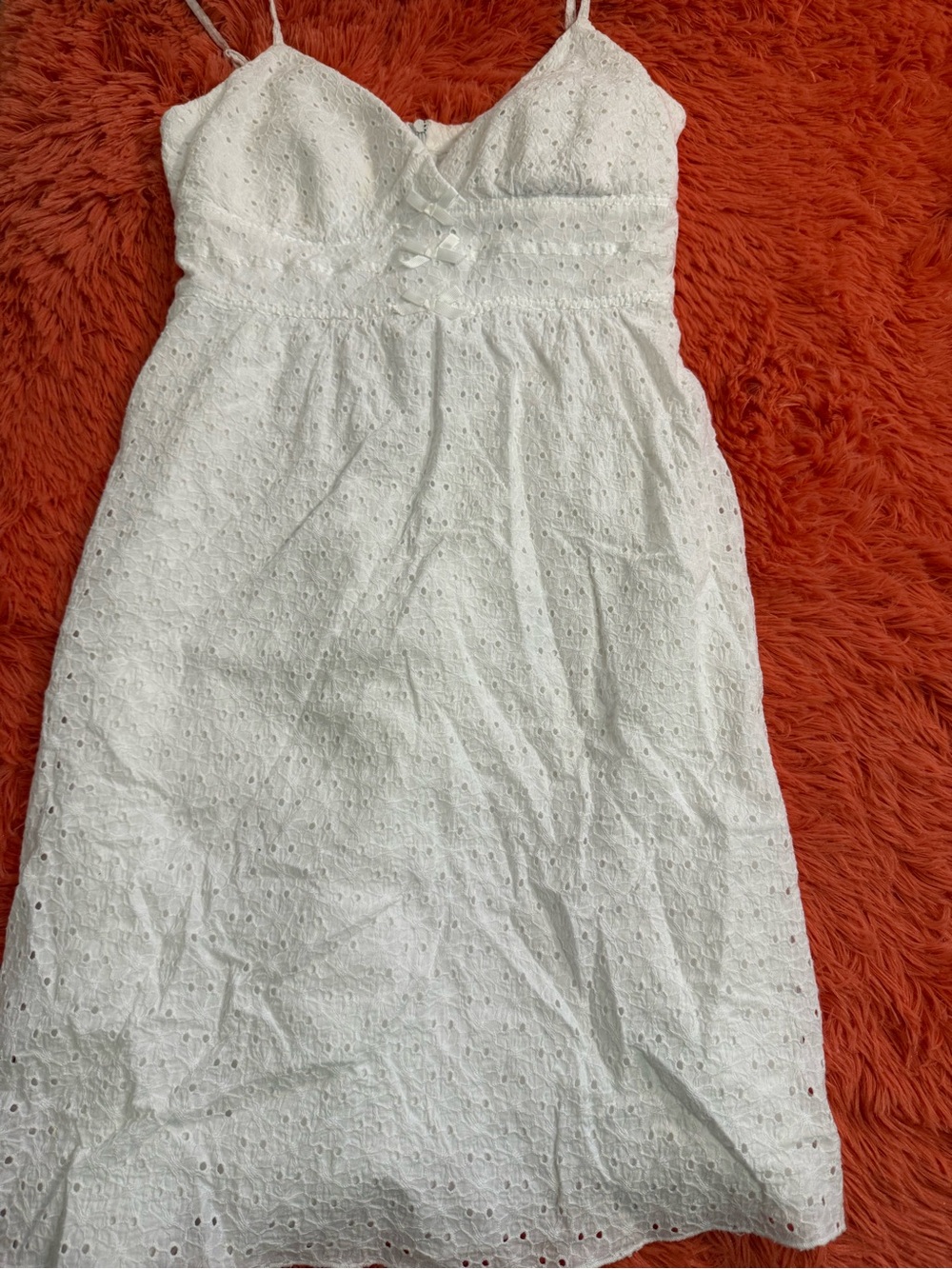 Speechless White Eyelet Spaghetti-Strap Dress